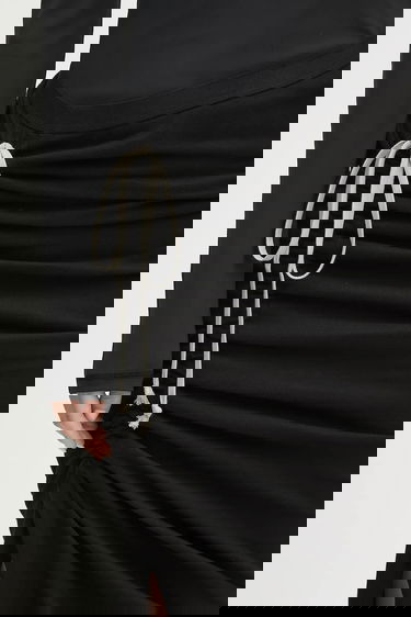 Kjol Rick Owens Rick Owens DRKSHDW Soft Edfu Long Maxi Skirt Svart | DS02E7337.JDB, 3