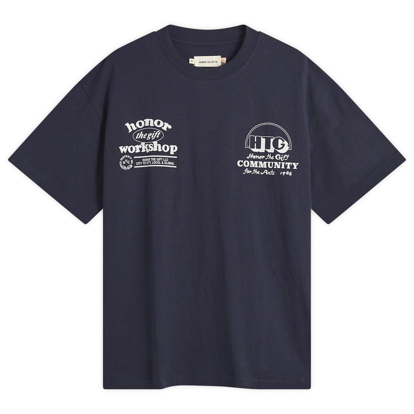 T-shirt Honor The Gift Workshop Community 1988 T-Shirt Mörkblå | HTG250391-NVY
