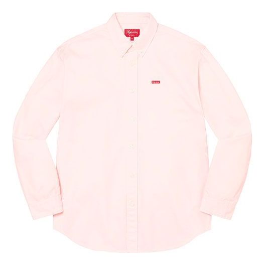 Skjorta Supreme Small Box Button-Up Shirt Rosa | SUP-SS23-020