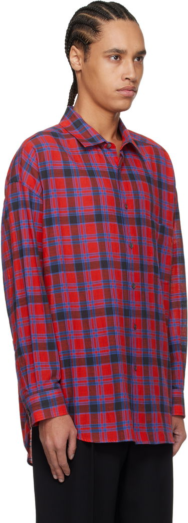 Skjorta The Row The Row Lancaster Plaid Shirt Röd | 882-W3796, 1