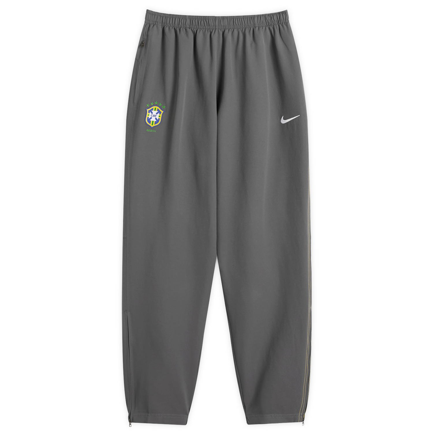 Träningsbyxor Nike Brazil Reissue Track Pant in Grey/Yellow/White Grå | HV4431-021, 0