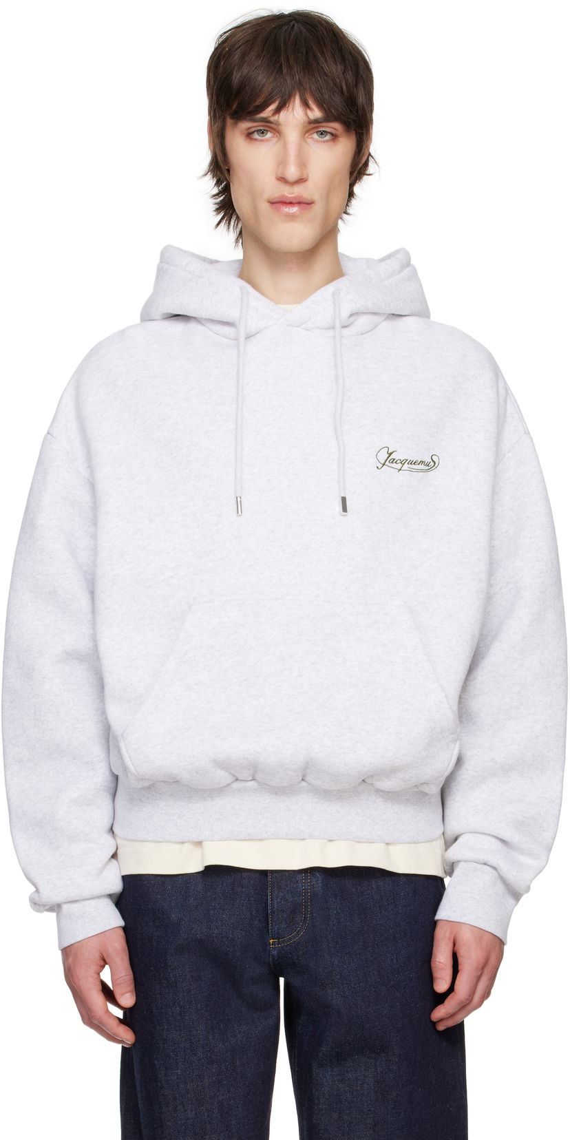 Sweatshirt Jacquemus Jacquemus 'The Corto' Hoodie Grå | 25E255JS307-2465