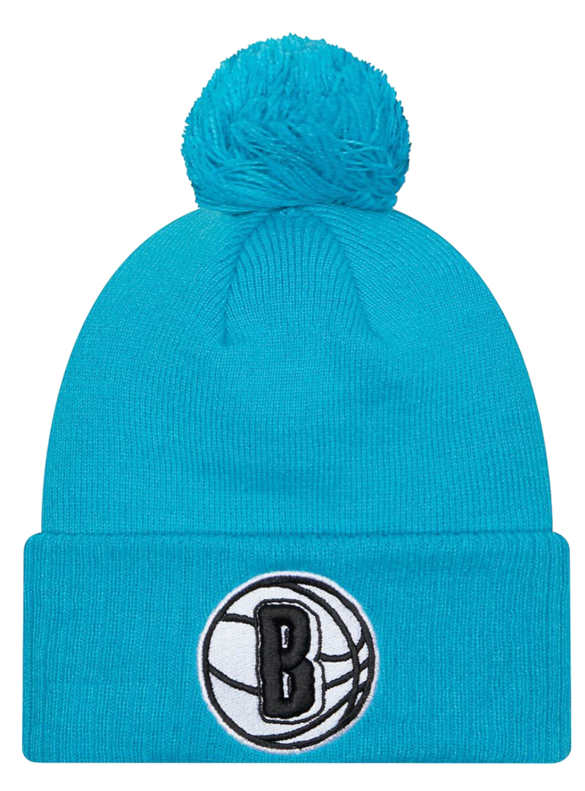 Mössa New Era New Era Brooklyn Nets NBA Pom Beanie Turkos | 60430173-60430173