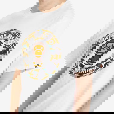 T-shirt BAPE Bathing Ape 1St Camoilo Busy Works T-Shirt, Size L Vit | 002TEL301004M-WYL, 5