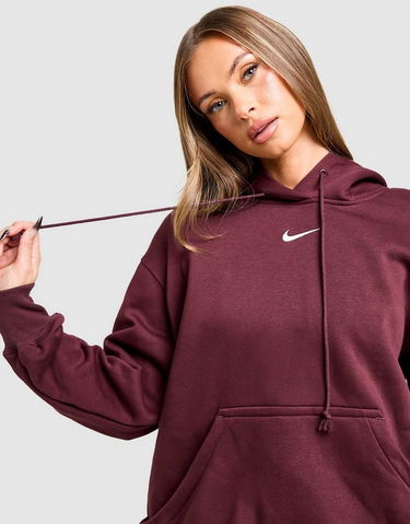 Sweatshirt Nike Phoenix Fleece Oversized Hoodie Bourgogne | DQ5860-652, 1