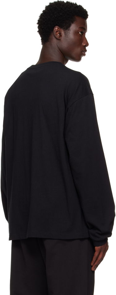 T-shirt We11done We11done Neon Logo Long Sleeve T-Shirt Svart | WD-TT2-25-754-U-BK, 2