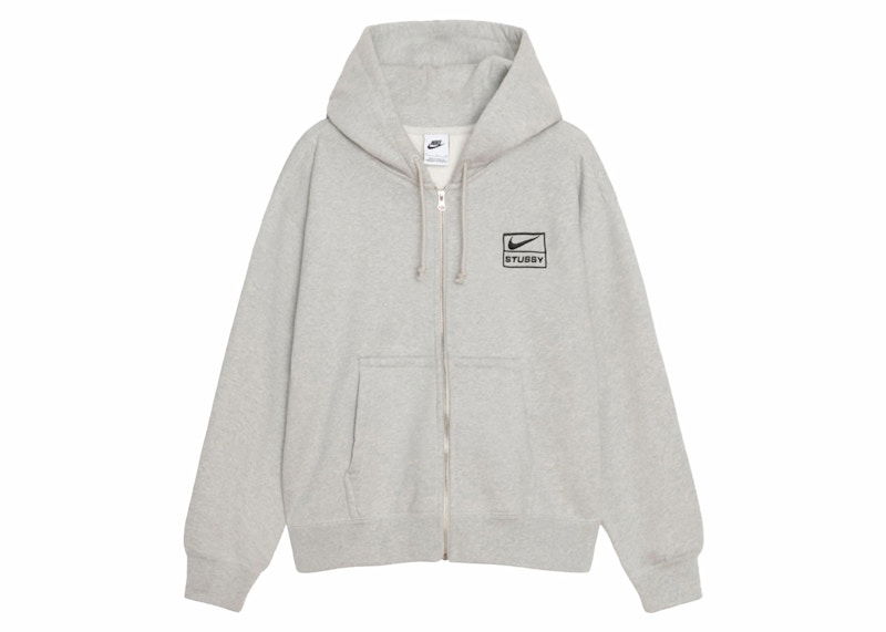 Sweatshirt Stüssy Stussy x Nike Fleece Zip Up Hoodie Grå | FJ9182-050