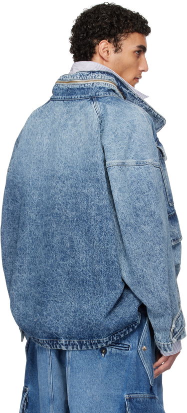 Jacka HED MAYNER Hed Mayner Flap Pocket Denim Jacket Blå | HMMA67024A-HA190, 2