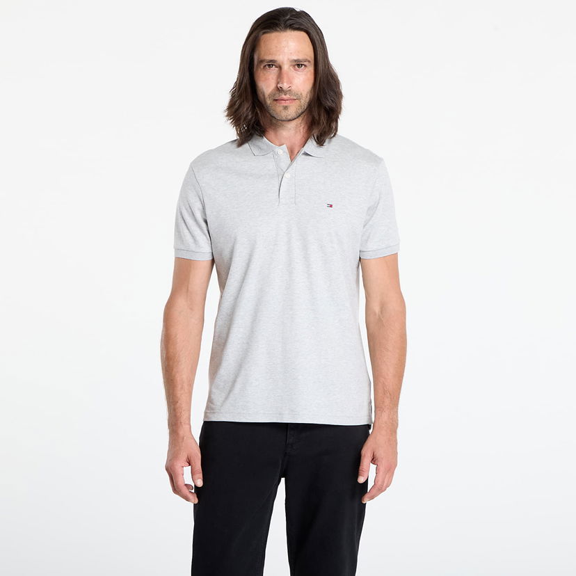 Polotröja Tommy Hilfiger Tommy Hilfiger Liquid Cotton Polo Grå | MW0MW39994 P01