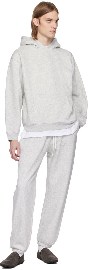 Träningsbyxor SKIMS SKIMS Fleece Lounge Relaxed Sweatpants Grå | PT-JOG-8451M-LIGHT HEATHER GREY, 3