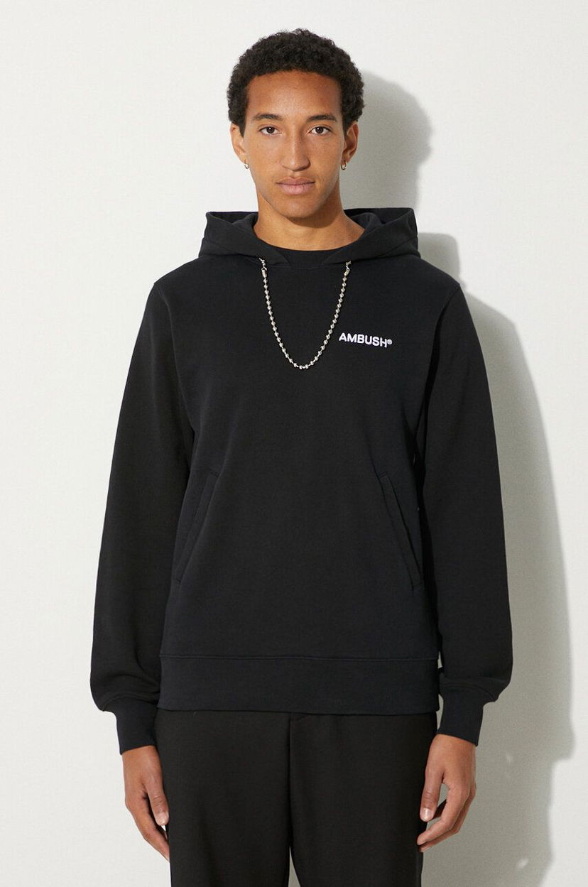 Sweatshirt Ambush Ballchain Hoodie Svart | BMBB001F24FLE0011001