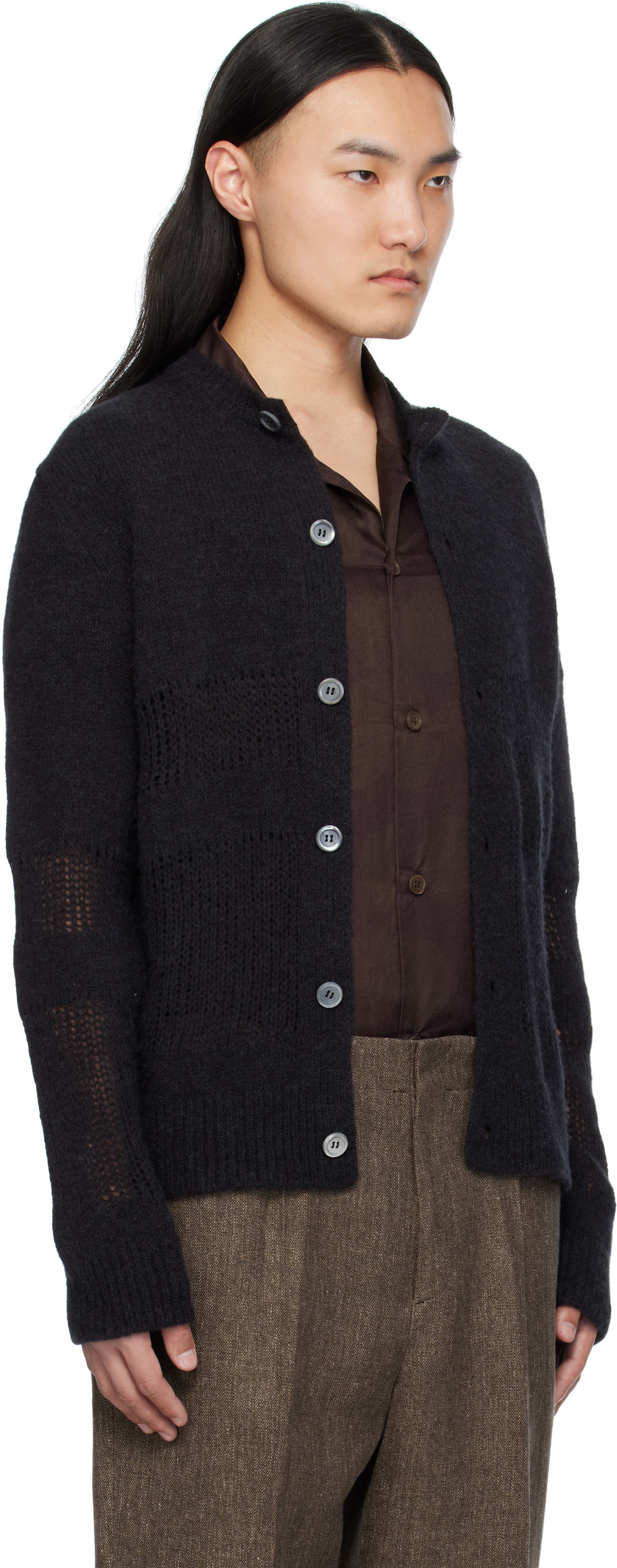 Sweater OUR LEGACY OUR LEGACY Opa Knit Cardigan Svart | M2253OL, 1