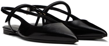 Kläder BY FAR BY FAR Jess Slingback Ballerina Flats Svart | 22SSJESFBLGLS, 3
