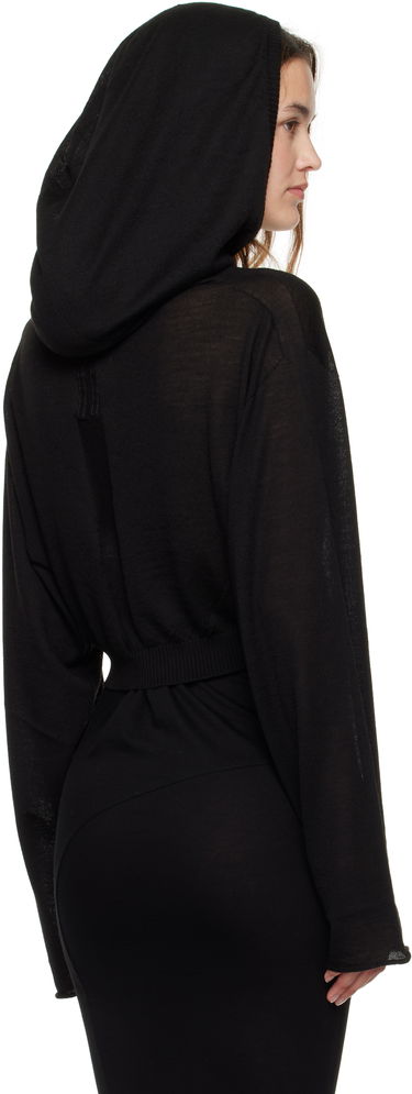 Sweatshirt Rick Owens Rick Owens Cropped Hooded Tunic Grå | RP02E4632 M, 4