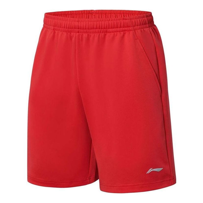 Shorts Li-Ning Knit Training Shorts Röd | AKYT063-3