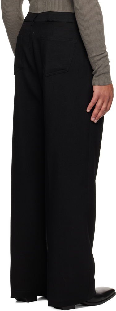 Byxor Rick Owens Concordians Geth Wide-leg Twill Trousers Svart | RU02E1333 WD, 2
