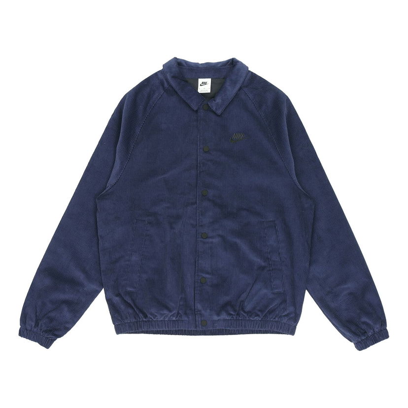 Bomberjacka Nike Nike Stack Logo Corduroy Jacket Mörkblå | DO2323-410