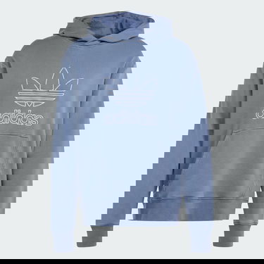 Sweatshirt adidas Originals Adicolor Outline Trefoil Hoodie Mörkblå | IR7991, 4