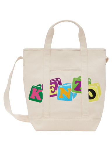 Tygpåse KENZO BOKE Boy Strap Tote Bag Beige | FD55SA901F34