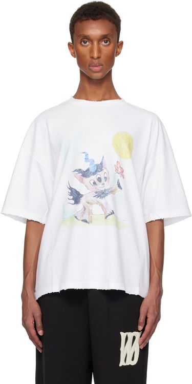 T-shirt We11done Monster Pony Graphic T-Shirt Vit | WD-TT3-24-781-U-WH, 0