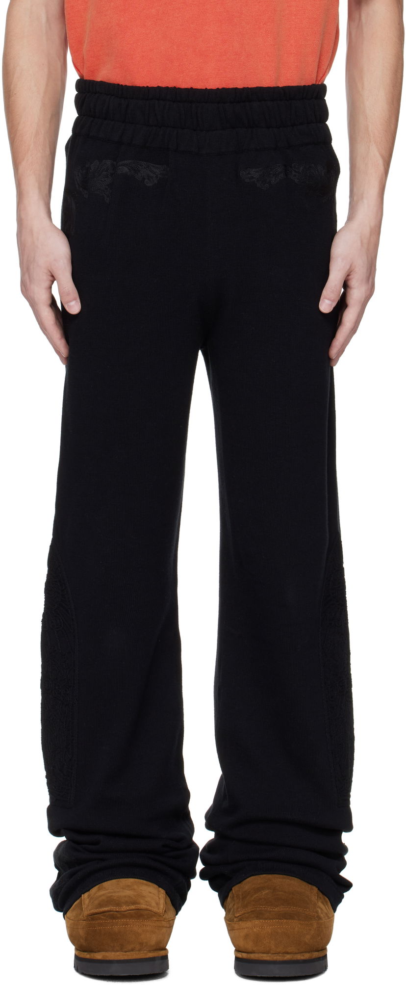 Träningsbyxor Who Decides War Who Decides War Low Stained Glass Sweatpants Svart | 1120810002SS25