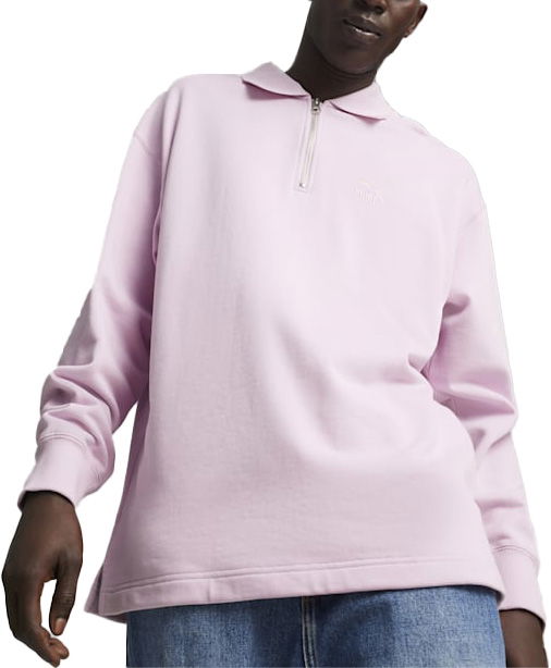 Sweatshirt Puma Better Classics Polo Crew Sweatshirt F60 Rosa | 624251-60