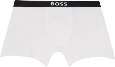 Boxare BOSS BOSS Stretch Cotton Boxer Briefs, 3-Pack Svart | 50544272, 4