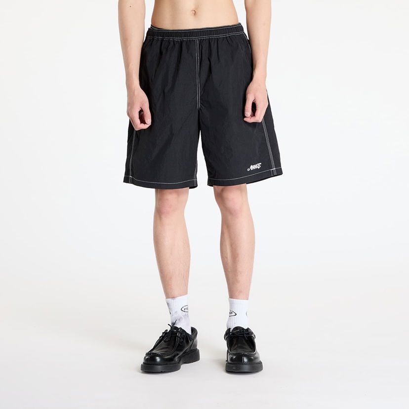 Shorts Awake NY Awake NY Classic Logo Swim Trunks Svart | AWK-SU25-SH003-BLK
