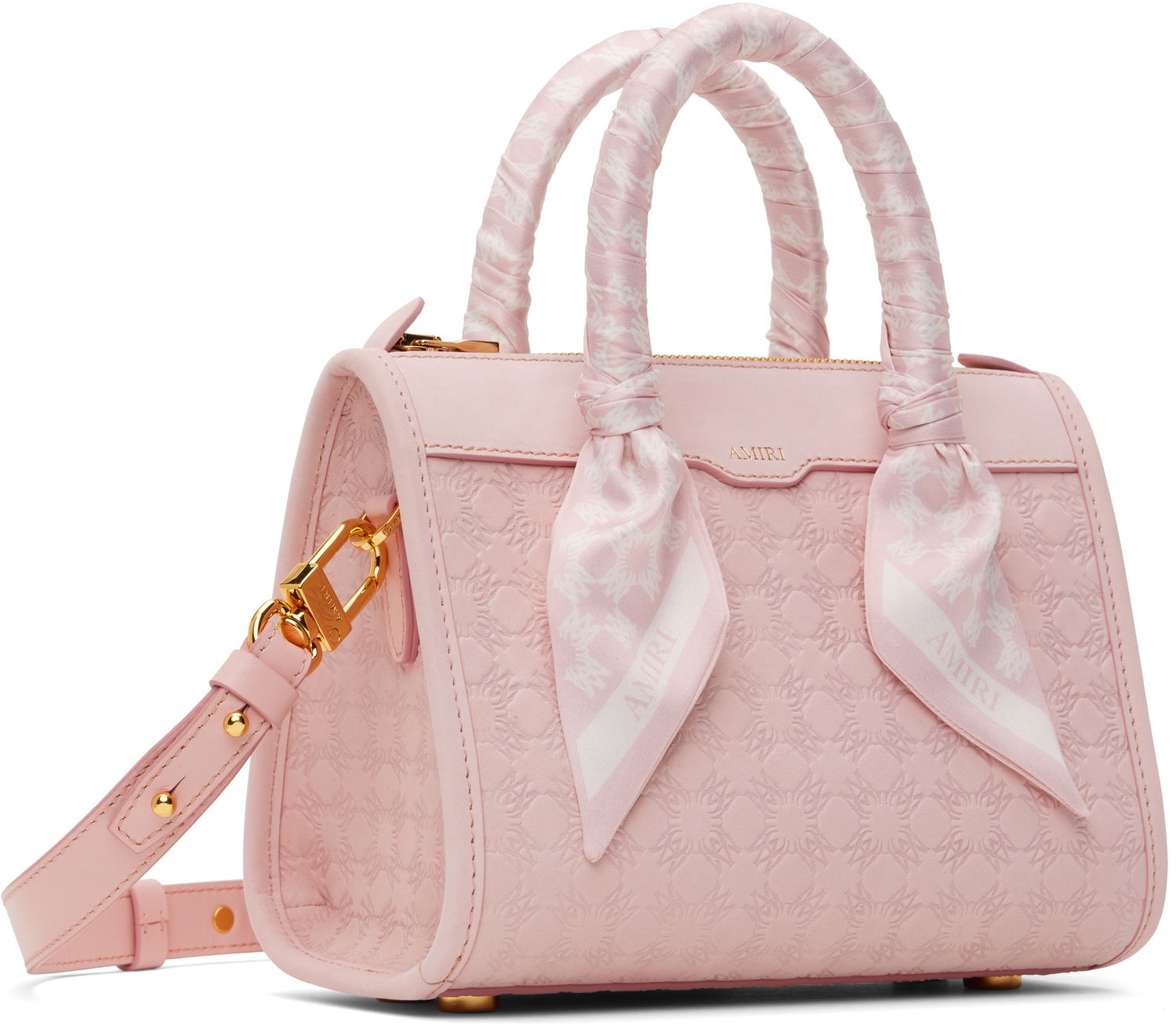Handväska AMIRI AMIRI MA Quad Micro Triangle Bag Rosa | AWBGTH1051, 1