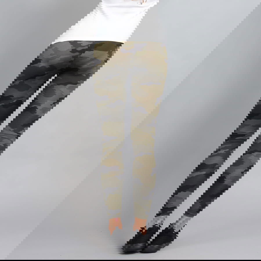 Damasker Urban Classics Ladies Camo Leggings Grön | tb1331 green, 1