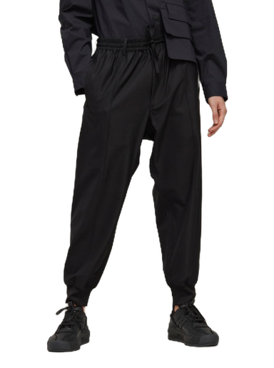 Träningsbyxor Y-3 3-Stripes Refined Wool Cuffed Pants Svart | IB0387