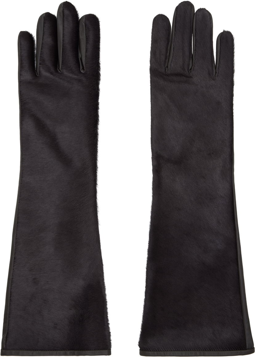 Handskar Loulou de Saison Loulou de Saison Edna Calfskin Gloves Svart | EDNA