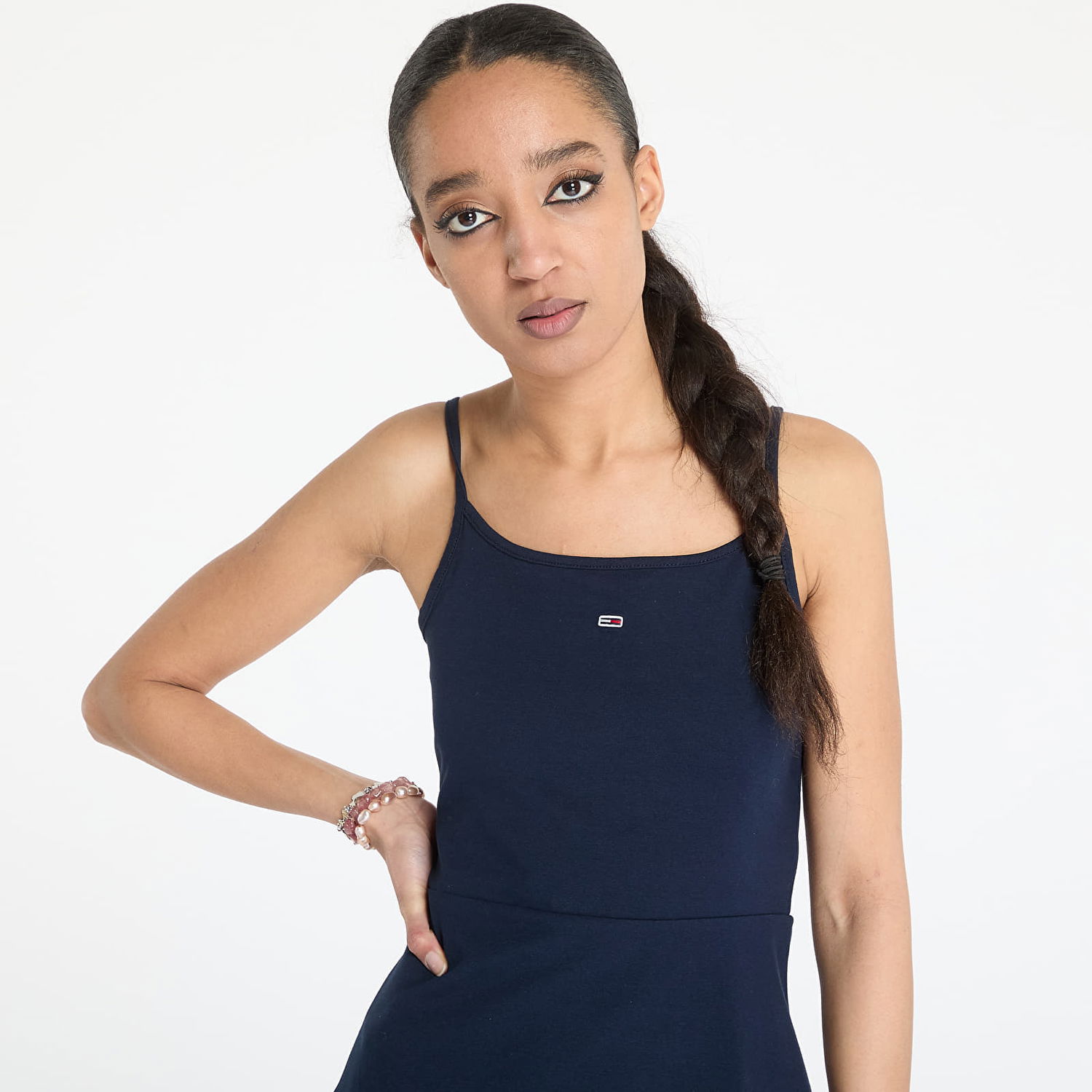 Klä Tommy Hilfiger Tommy Jeans Essential Strap Dress Mörkblå | DW0DW21354 C1G, 1