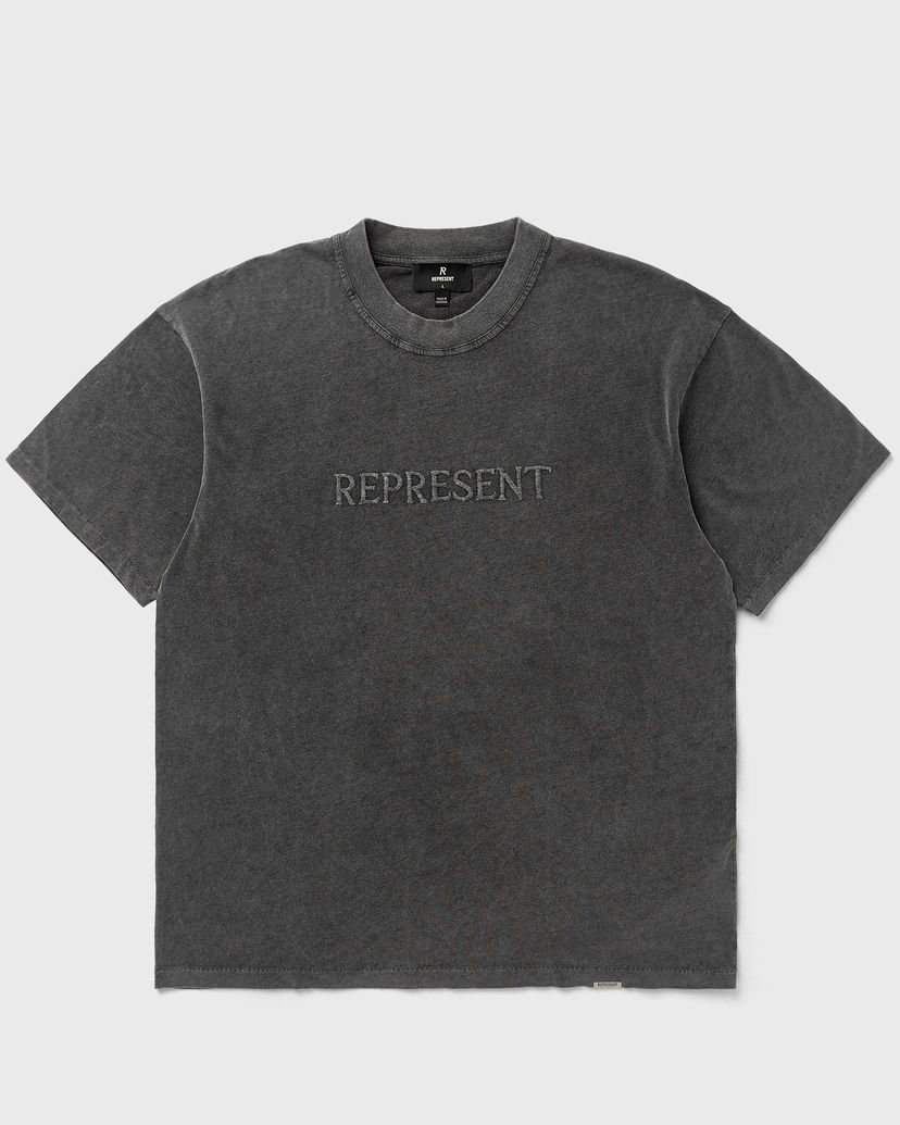 T-shirt Represent Clo Serif Logo Embroidered T-Shirt Svart | MLM100234-47