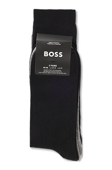 Strumpor BOSS Three pairs of regular-length logo socks Flerfärgad | 50547840, 1