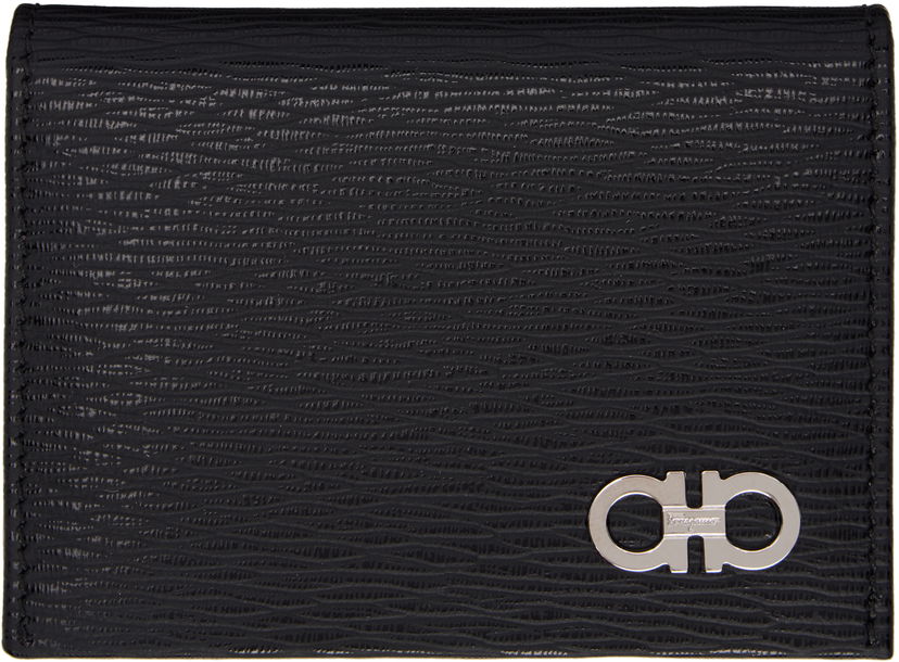 Plånbok FERRAGAMO Salvatore Ferragamo Gancini Card Holder Svart | 685948