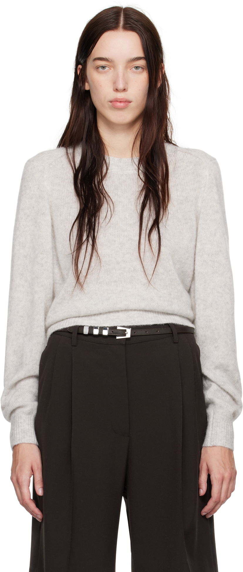 Sweater ISABEL MARANT Sweater Crewneck Grå | PU0558FA-B3L01I