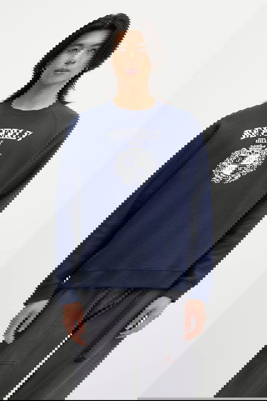 Sweatshirt Sporty & Rich Sporty & Rich BH Crest Sweatshirt Mörkblå | ST082626256BL106, 0