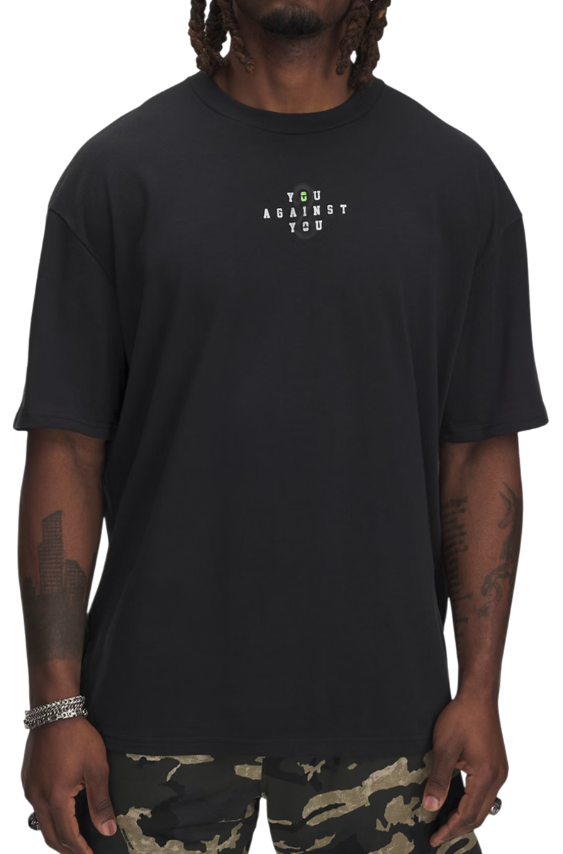 T-shirt Under Armour Project Rock Heavyweight Short Sleeve T-Shirt Svart | 1389977-001