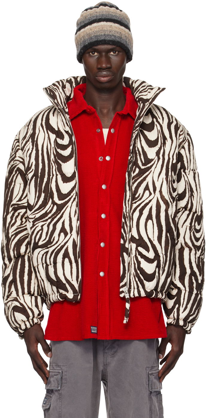 Pufferjacka ERL ERL Zebra Quilted Puffer Svart | ERL09C002