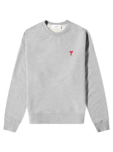 Sweatshirt AMI Small Heart Crewneck Sweatshirt Grå | BFUSW001-730-055