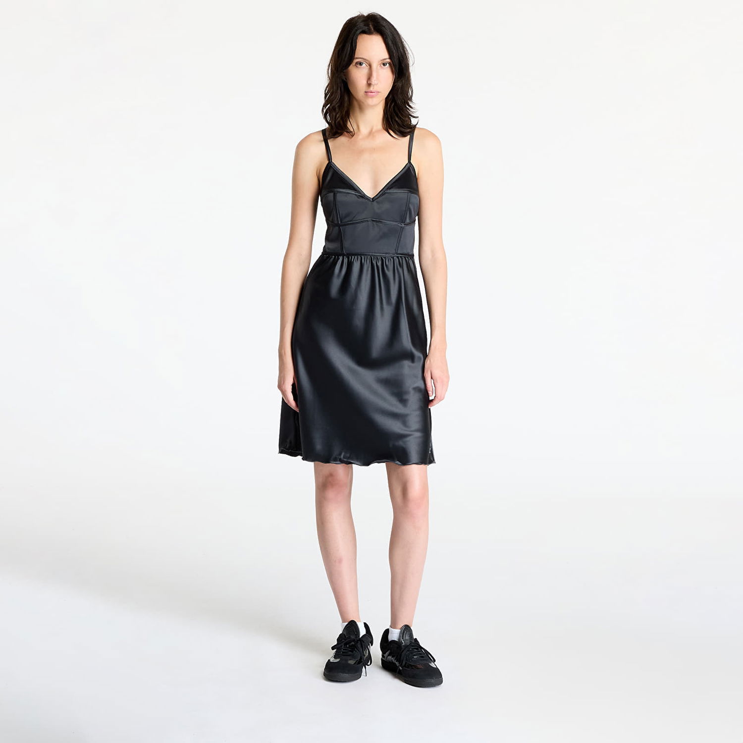 Klä adidas Originals Satin Dress Carbon Svart | JN3015, 0