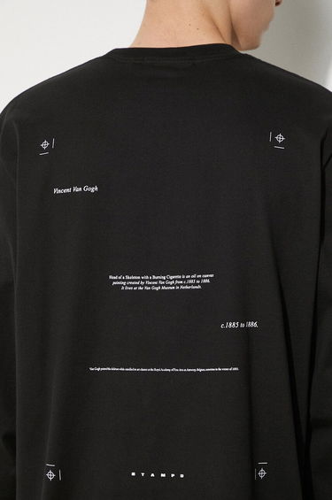 T-shirt Stampd STAMPD Skeleton Relaxed Fit Graphic Long Sleeve T-Shirt Svart | SLA.M3249LT.BLK, 5