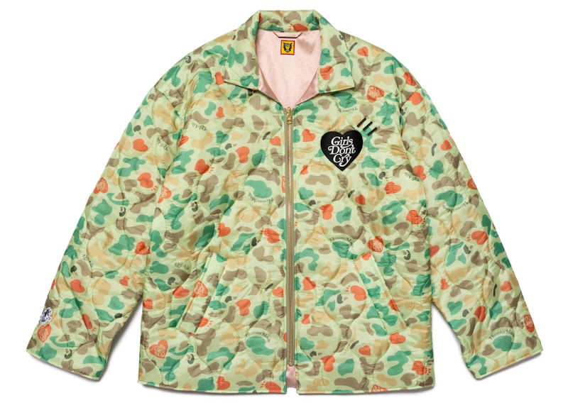 Bomberjacka Human Made Girls Don't Cry Heart Camo Print Jacket Grön | XX25JK004, 0