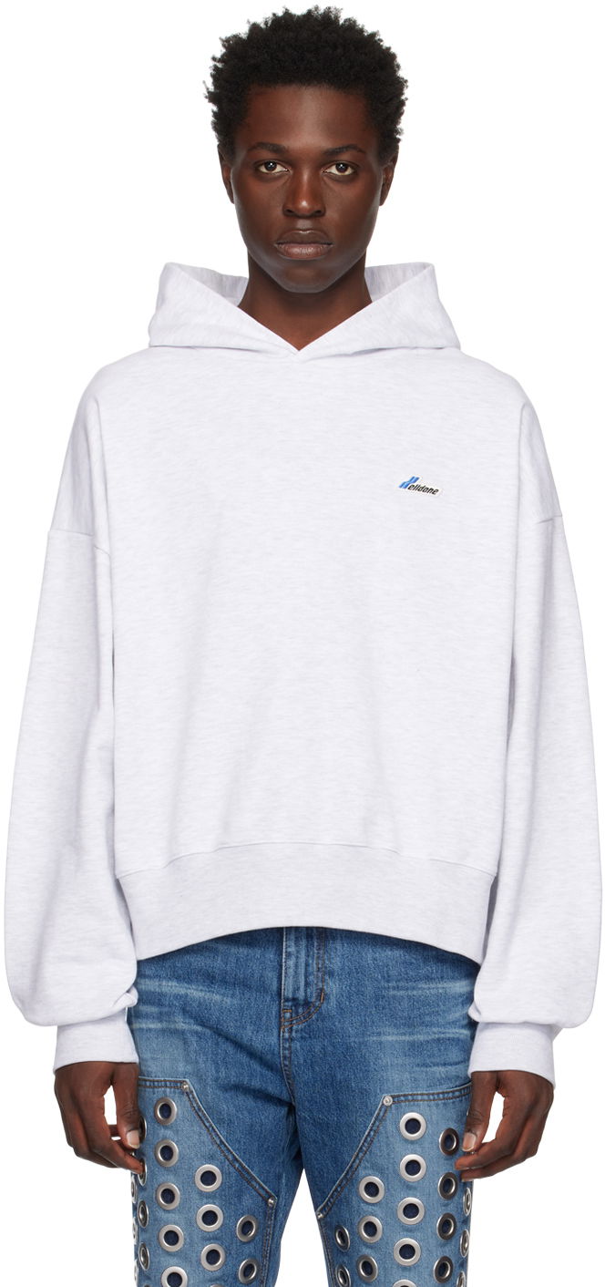 Sweatshirt We11done Embroidered Hoodie Grå | WD-TH3-22-714-U-GY