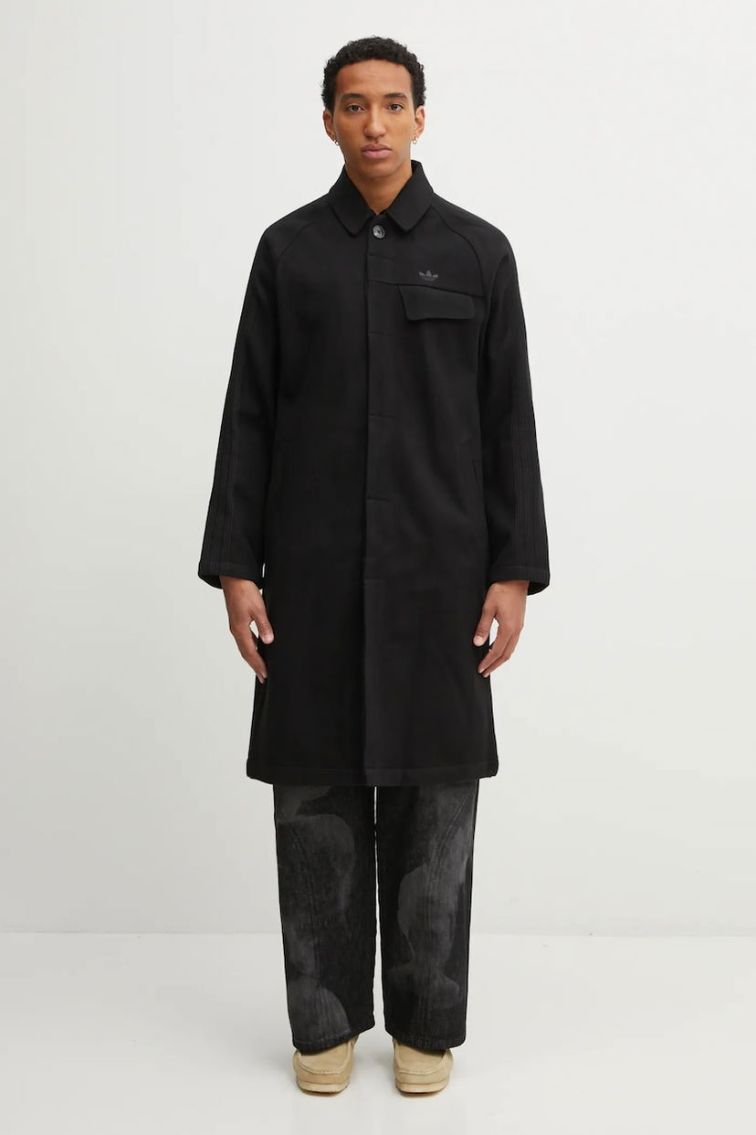 Rockar adidas Originals adidas Originals P Ess Overcoat Svart | JW0120