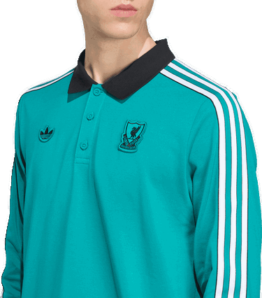 Polotröja adidas Performance Liverpool FC Terrace Icons Turkos | JW5471, 3