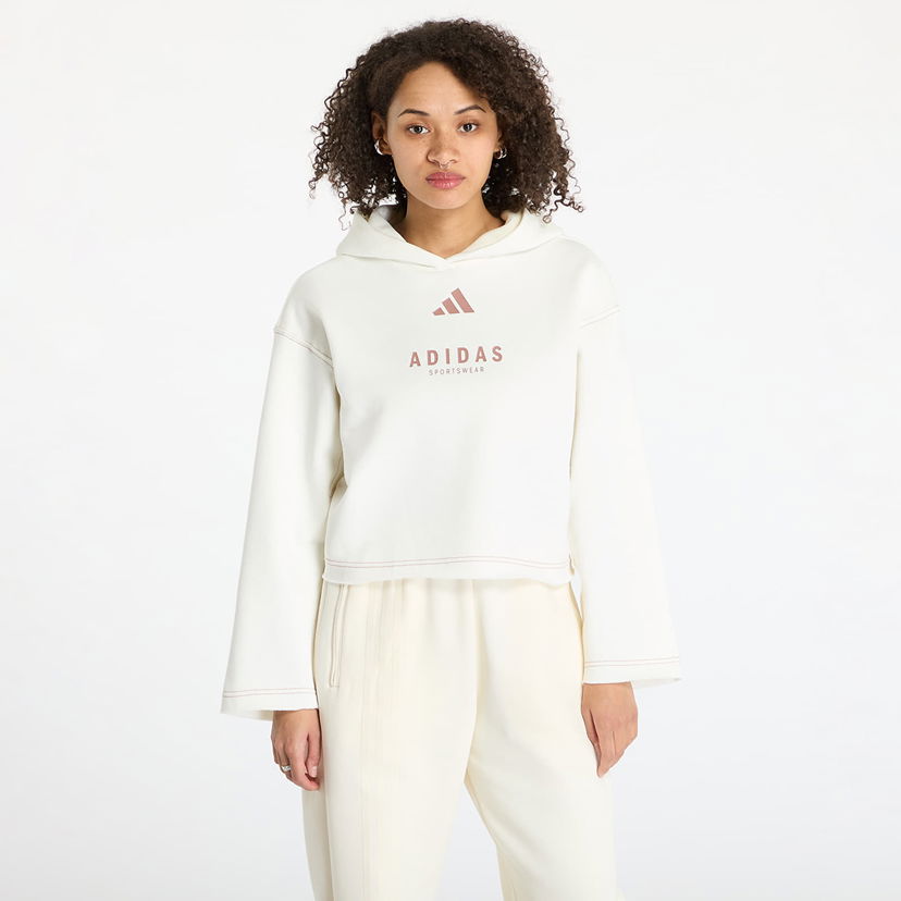 Sweatshirt adidas Originals All Szn Loose Graphic Hoodie Vit | JJ4517