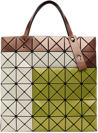 Tygpåse BAO BAO ISSEY MIYAKE Geometric Pattern Tote Bag Grön | BB48AG812, 0