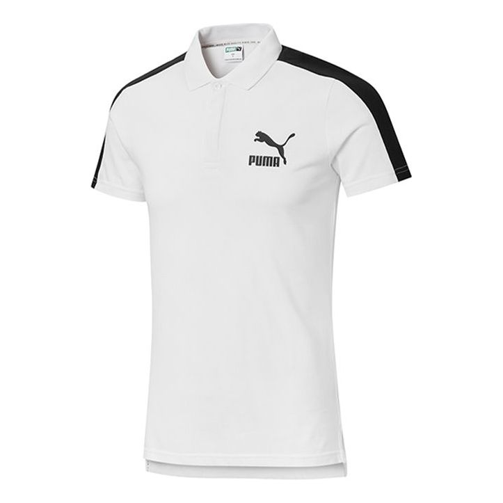 Polotröja Puma Iconic T7 Polo Shirt Vit | 530015-02